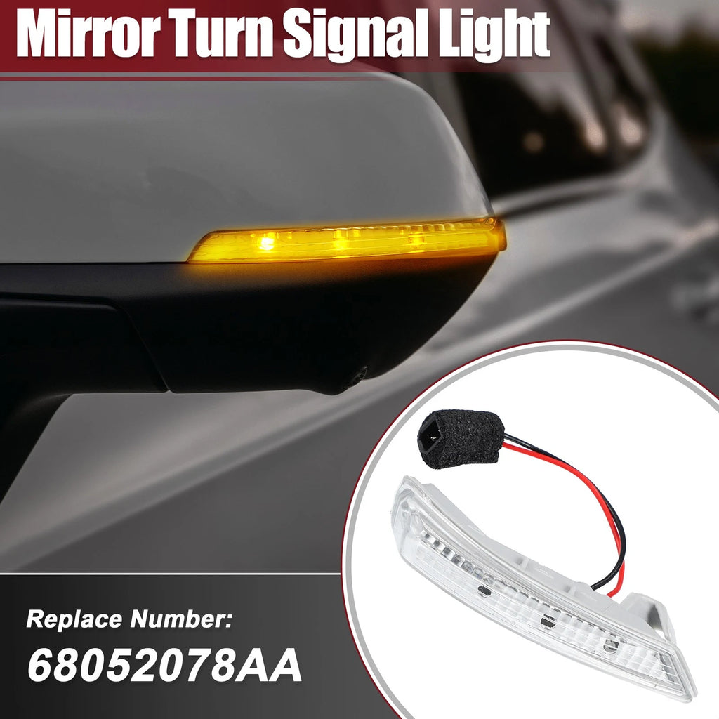 LED Right Side Mirror Turn Signal Light Replacement for Chrysler Dodge (2011–2020)