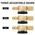 Nitrogen Regulator for - Yellow, Metal, 1/4 Hose Interface