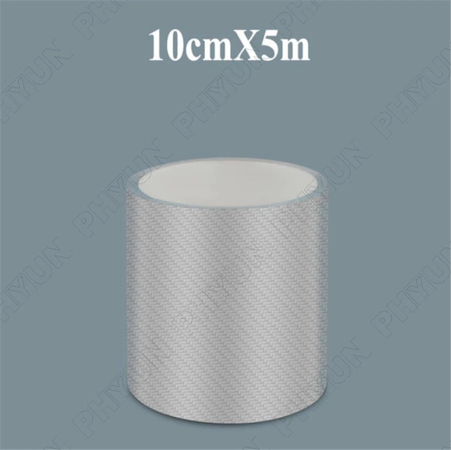 Carbon Fiber Patterned Clear Car Door Sill Sticker for