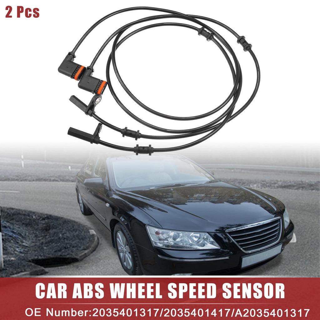 2pcs Rear Left Right ABS Sensor Replacement for Mercedes-Benz C230 (2002–2007)