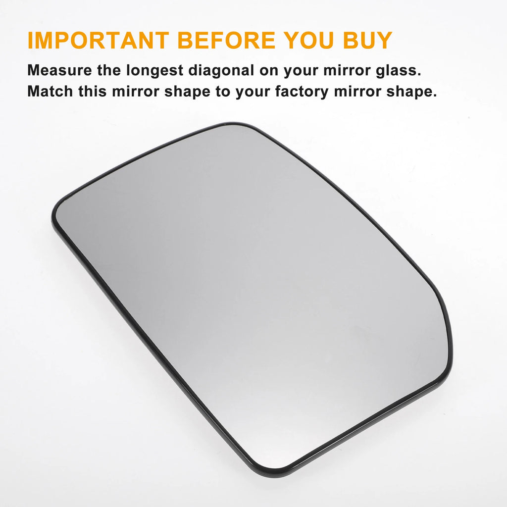 Left Upper Side Heated Convex Mirror Glass for Ford Transit MK6 MK7 (2000–2013)