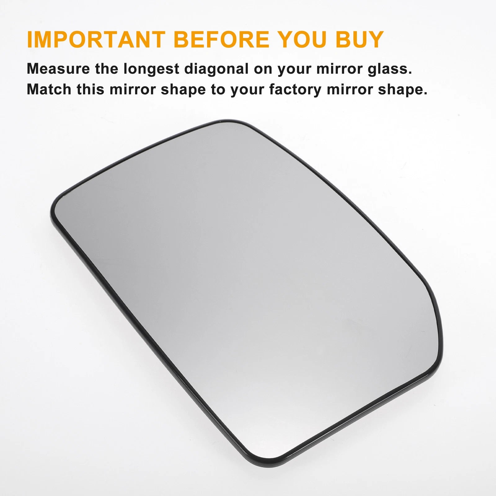 Left Upper Side Heated Convex Mirror Glass for Ford Transit MK6 MK7 (2000–2013)