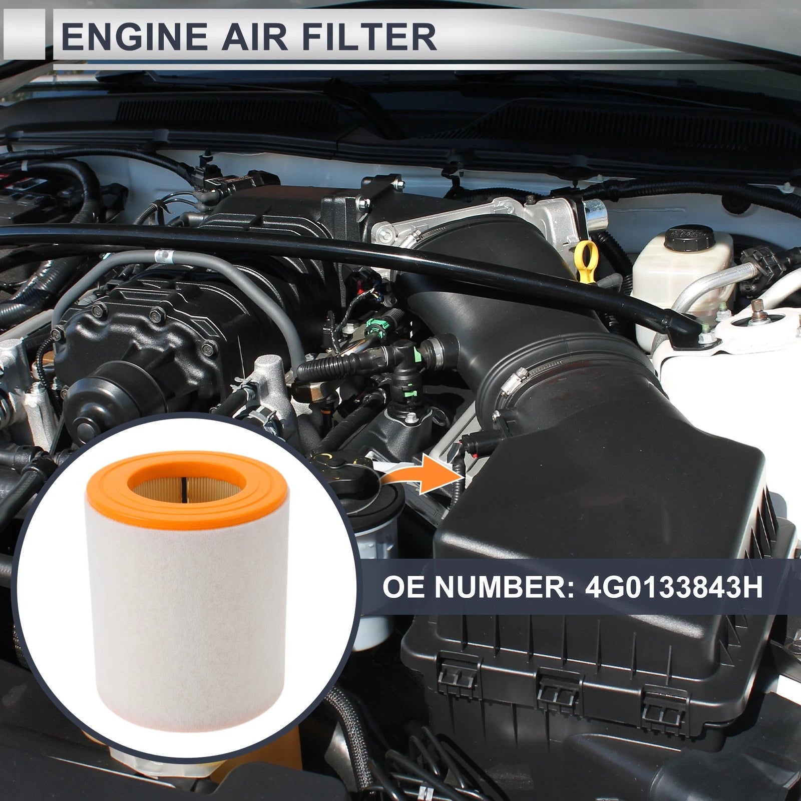 Engine Air Filter Replacement for Audi A6 2.0L (2012–2018)