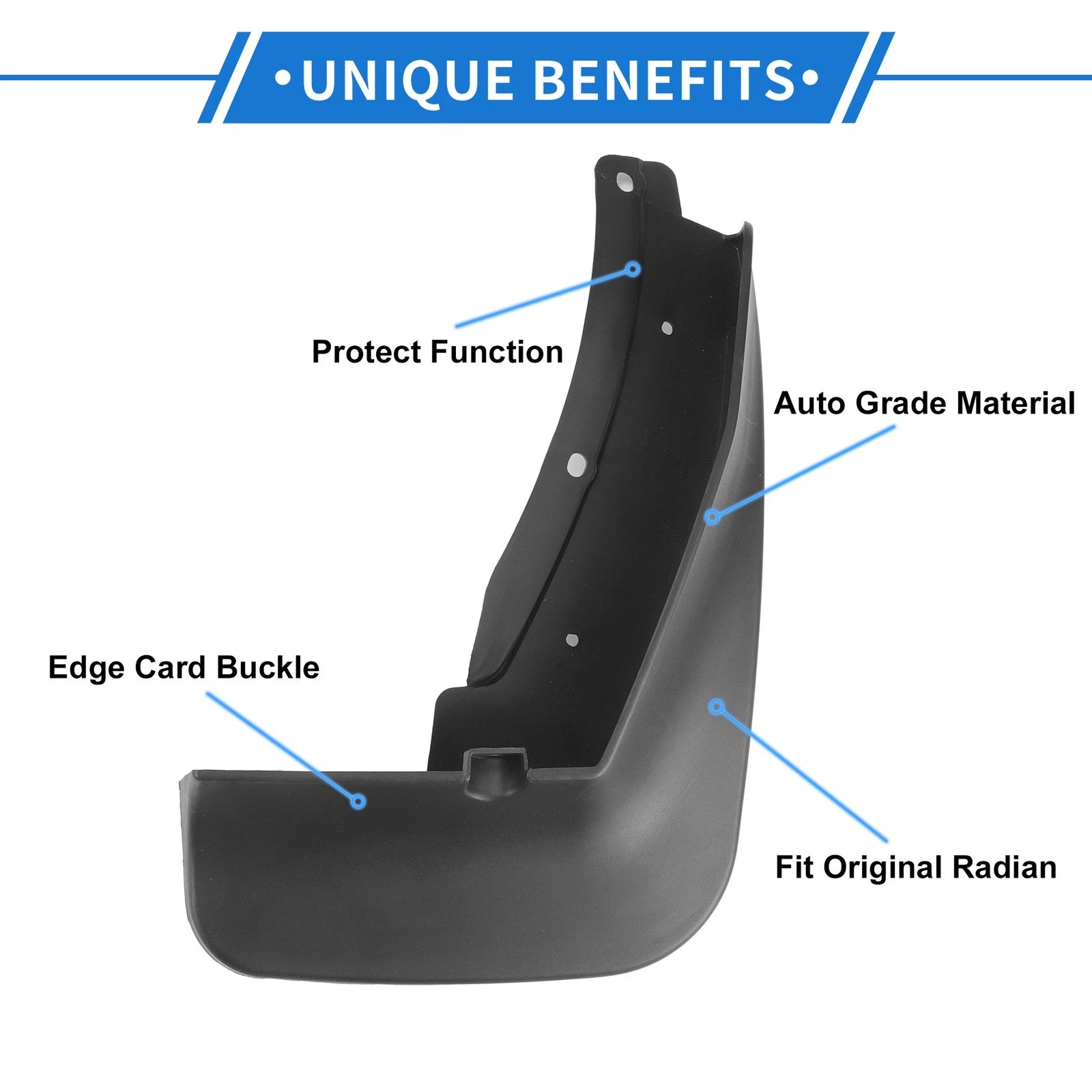 Front Rear Side Mud Flap Splash Guards for Volkswagen Tiguan (2017–2023)