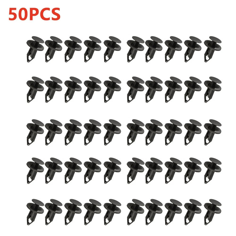 50pcs Plastic Rivets Fastener for Car Body (8mm Hole)