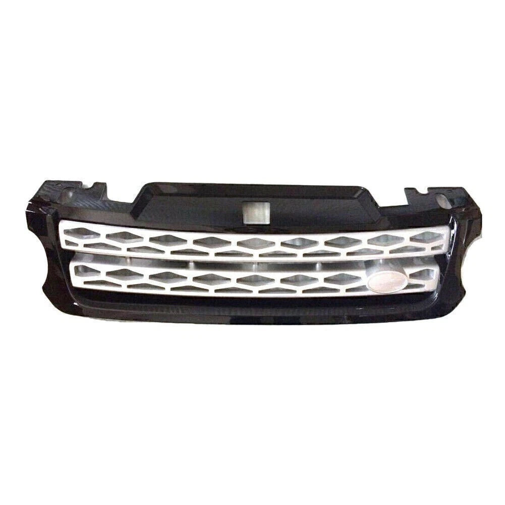Front Bumper Upper Mesh Grille for Range Rover Sport (2014–2017) Black Silver