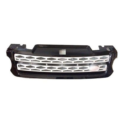 Front Bumper Upper Mesh Grille for Range Rover Sport (2014–2017) Black Silver