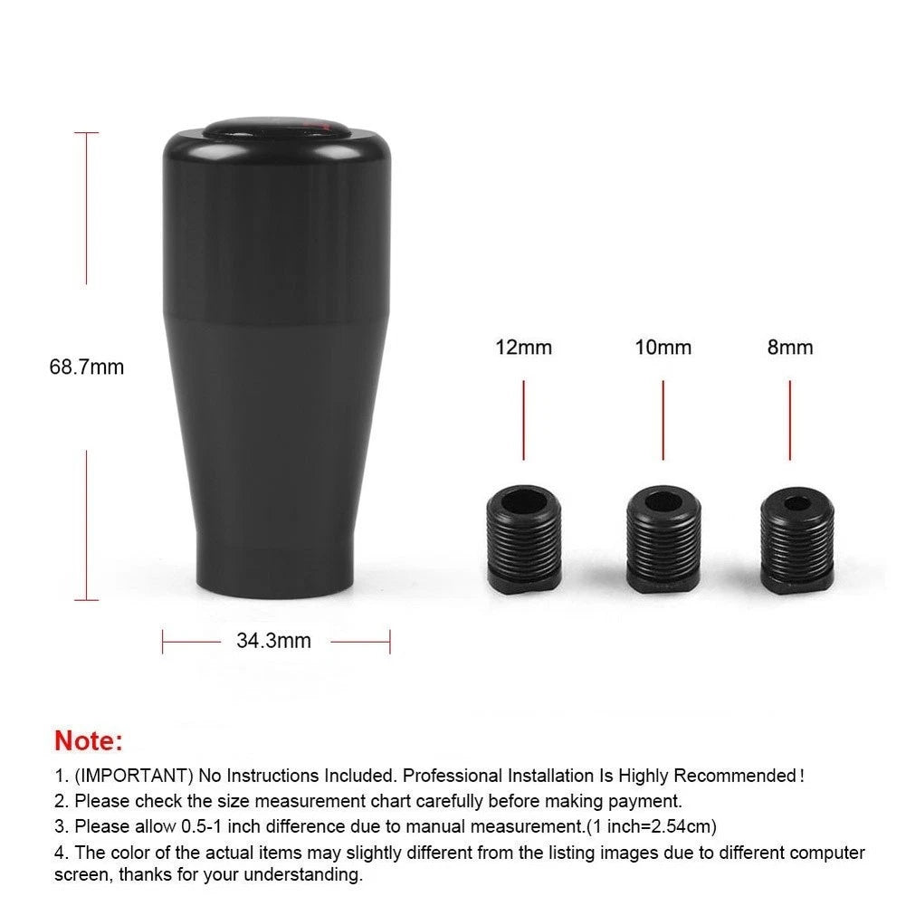 5-Speed Shift Knob for Car Interior (Polished Aluminum)