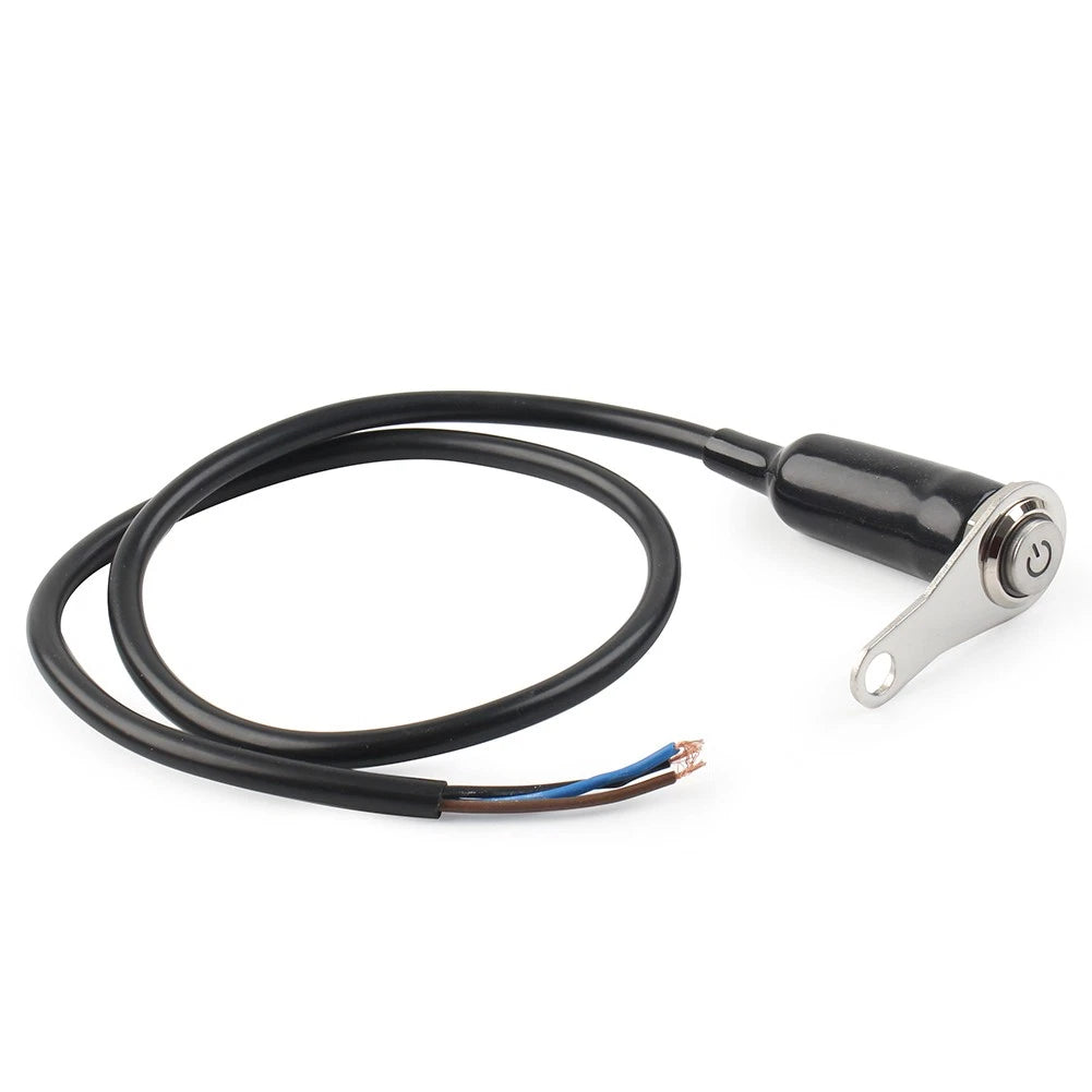 LED Motorcycle Switch ON/OFF Handlebar Mount Push Button 12V