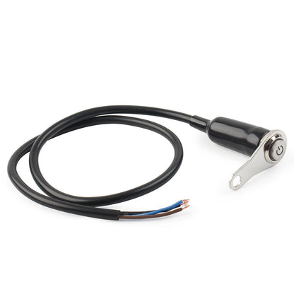 LED Motorcycle Switch ON/OFF Handlebar Mount Push Button 12V