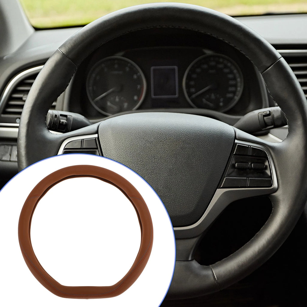 Rubber Steering Wheel Cover for Universal Fit (14.96")