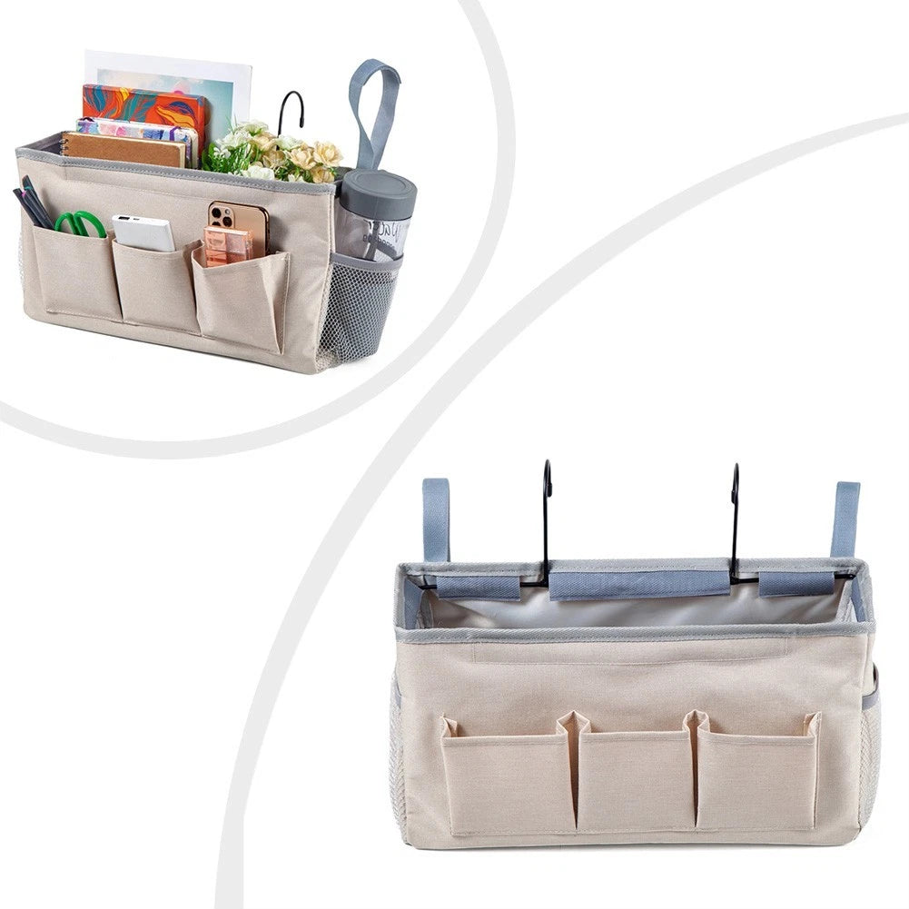 3-Pocket Bedside Hanging Organizer for Convenient Access to Essentials