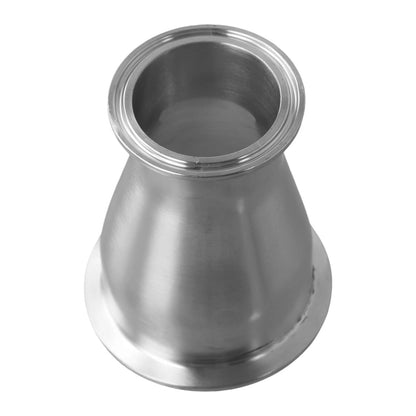 Tri Clamp Ferrule Reducer for High Pressure Systems (Silver Stainless Steel)