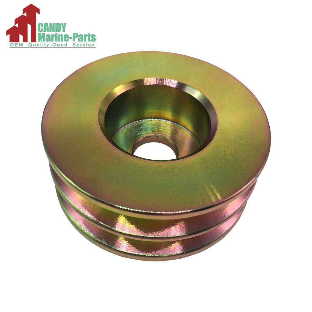 Double Alternator Pulley for Volvo Penta AD31 AD41 AQAD30 AQAD40 AQAD41 AQD40