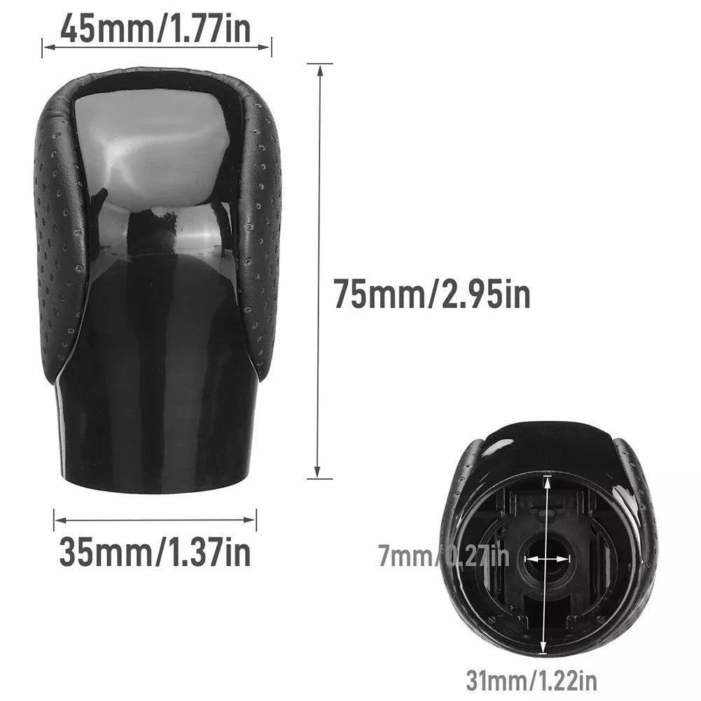 Ergonomic Black PU Leather Gear Shift Knob for Lexus Models