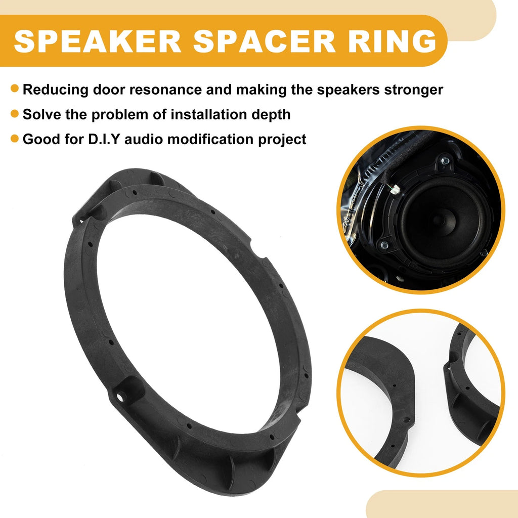 Speaker Spacer Ring Tweeter Adaptor for Mazda 5x7 to 6.5 inch (2 Piece)