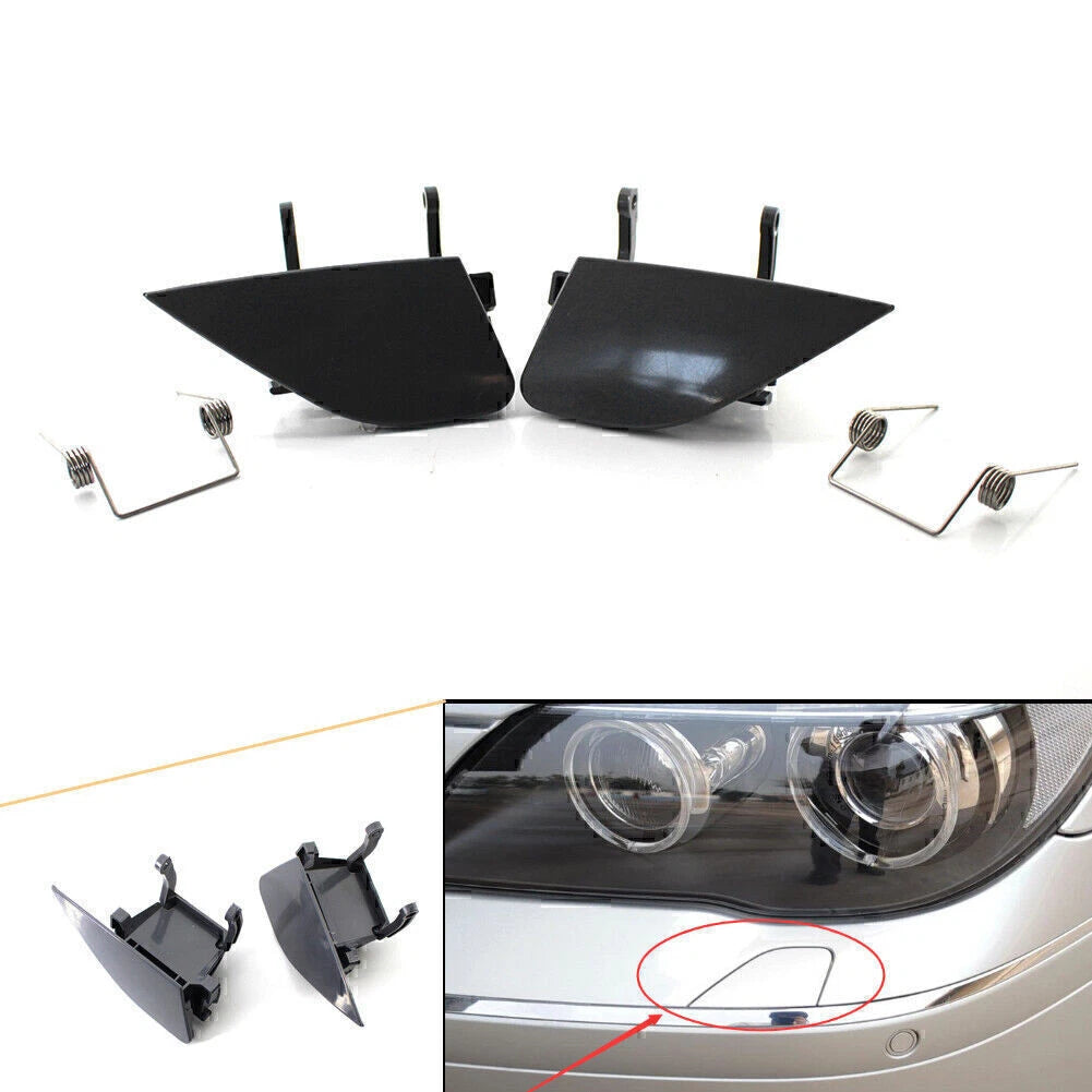 Front Bumper Headlight Washer Cover Cap for BMW 7-Series E65 E66 (2005–2008)