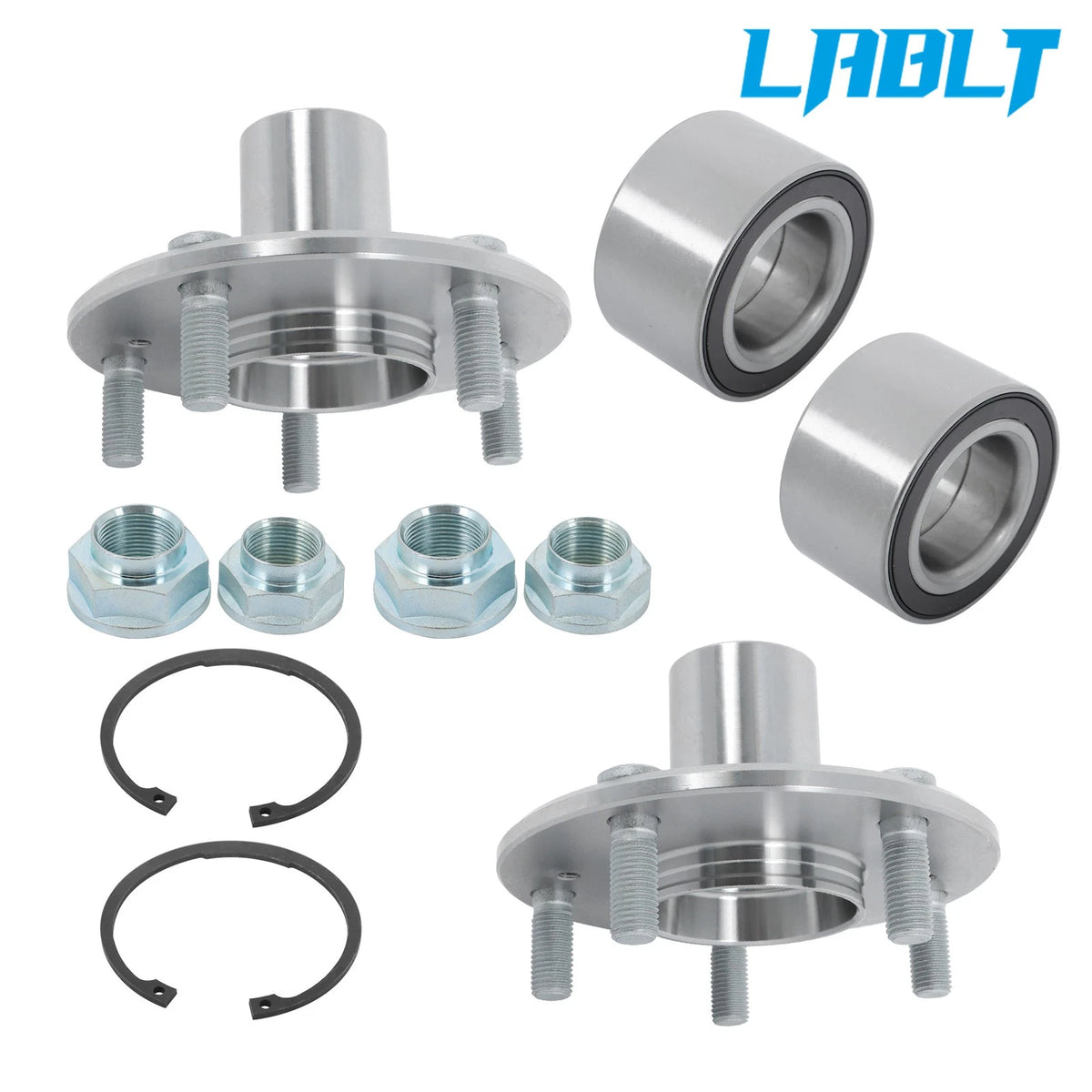 Set of 2 Front Wheel Hub & Bearing Assembly for Honda Civic (2006–2011)