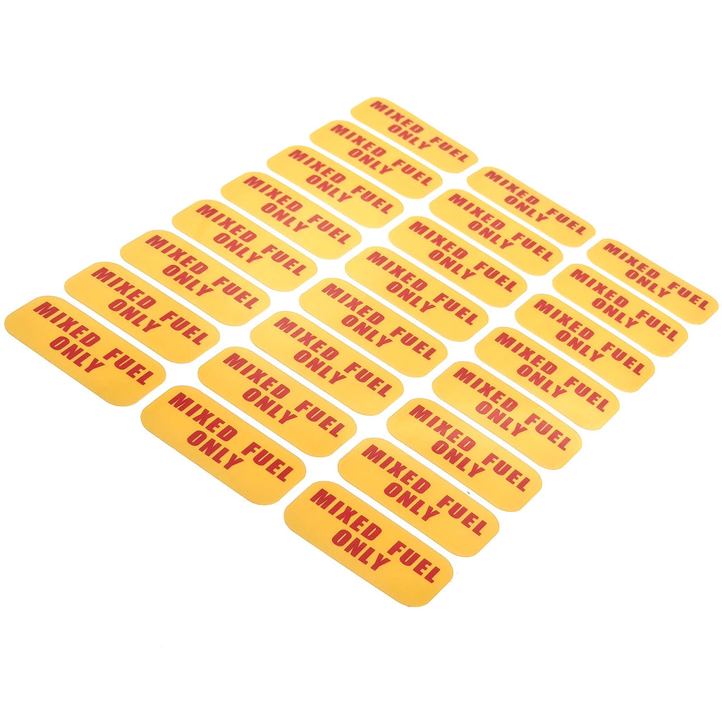 24 Mixed Fuel Only Vinyl Decals Stickers Labels