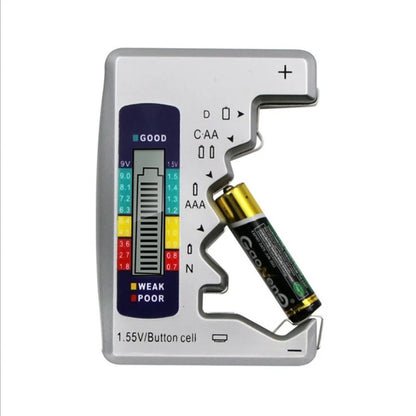 Digital Battery Tester for AA AAA C D 9V Button Cell