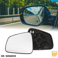Rearview Heated Mirror Glass Left Side with Backing Plate for Chevrolet Trax (2017–2023)