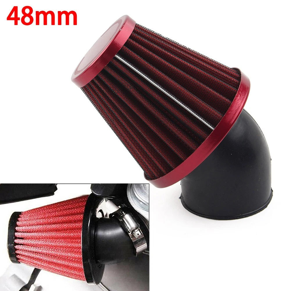 48mm Air Intake Filter Cleaner Rubber Bend for Motorcycle