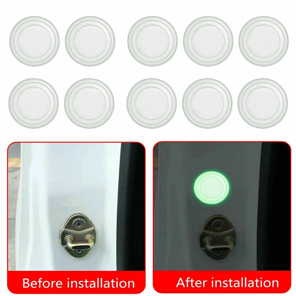 10x Car Door Anti-Shock Protector Pad Accessories Kit