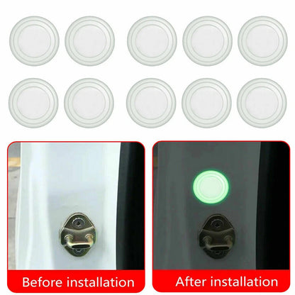 10x Car Door Anti-Shock Protector Pad Accessories Kit