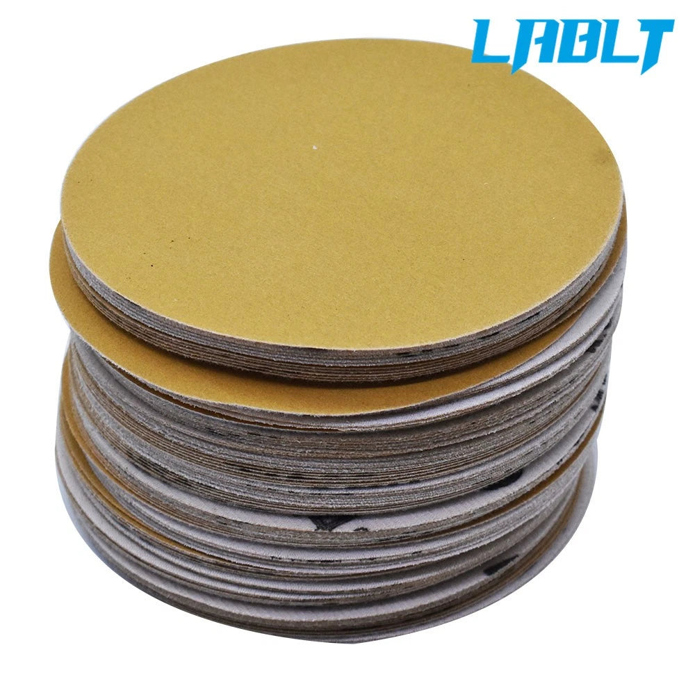 100-Pack 6" Hook & Loop Sanding Discs for Universal Use (60-320 Grit)