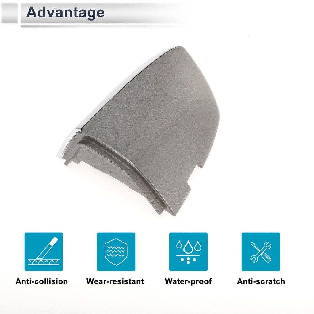 Front Left Door Handle Lock Cylinder Cover Replacement for Volkswagen Gray ABS (2012–2018)