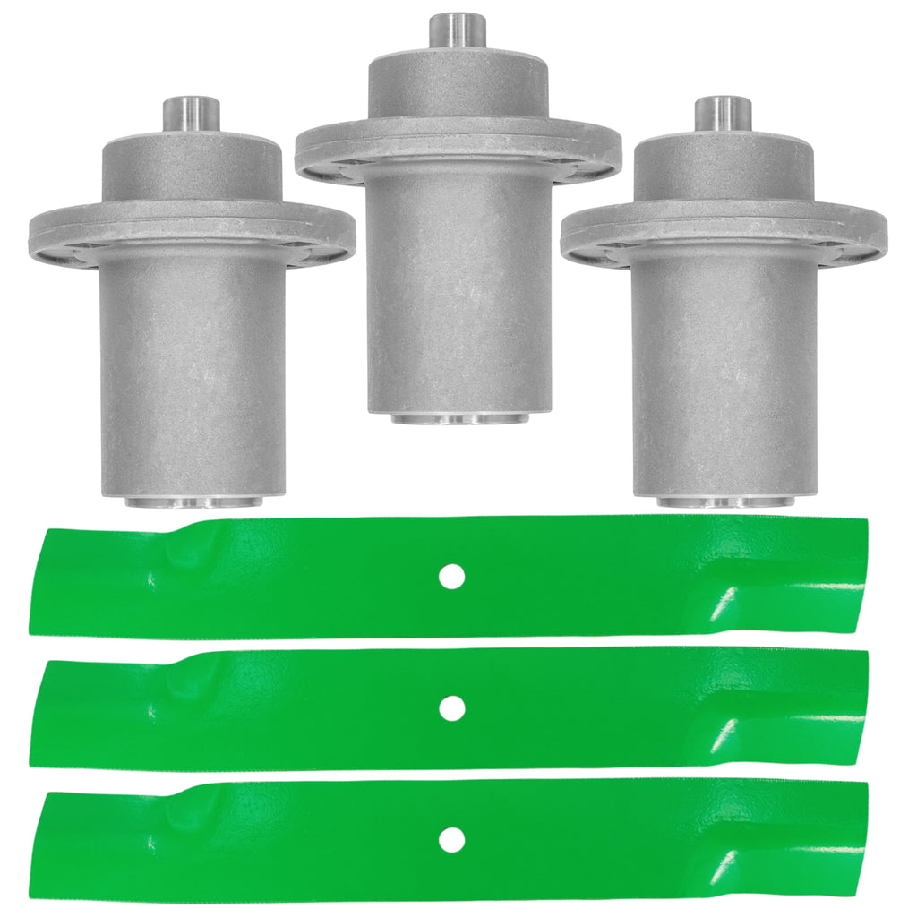 Deck Spindles with 17 in Blades and Bolts for Dixie Chopper Zee 2 (2000–2000)