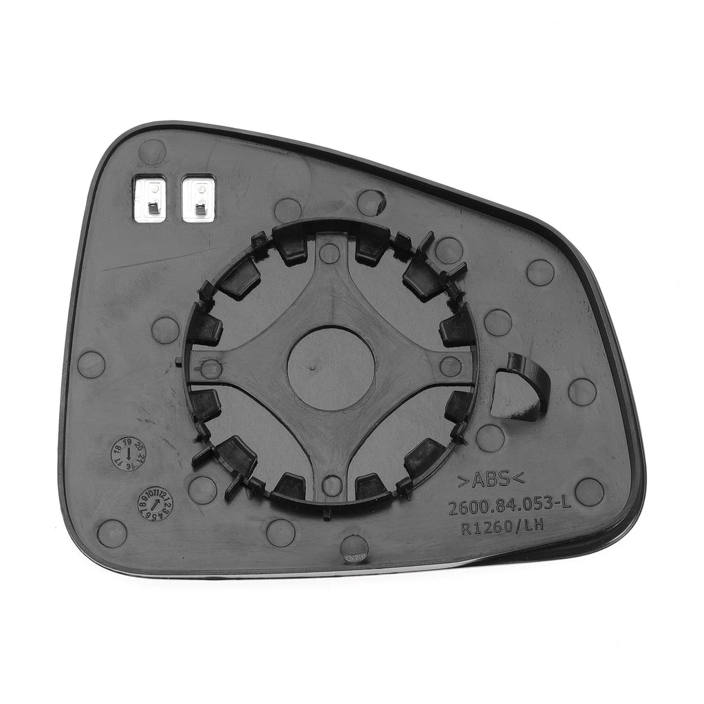 Left Side Heated White Mirror Glass for Opel Mokka X (2016–2020)