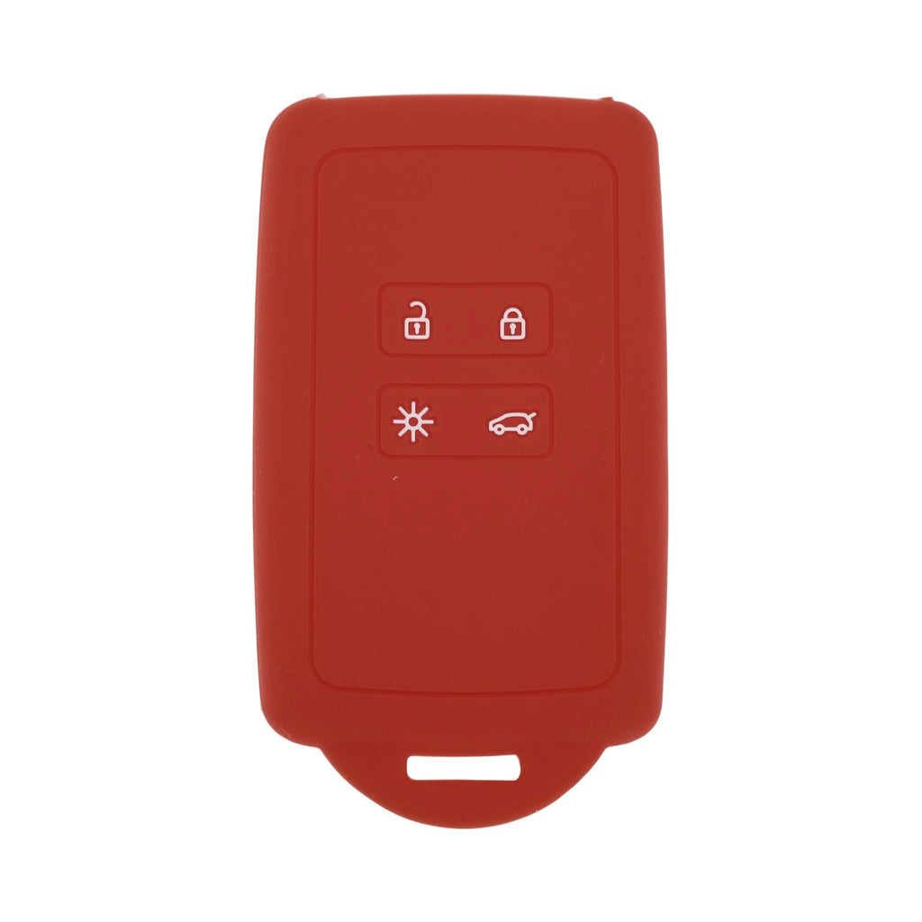 Red TPU Car Key Case for Renault Clio (2012–2019)