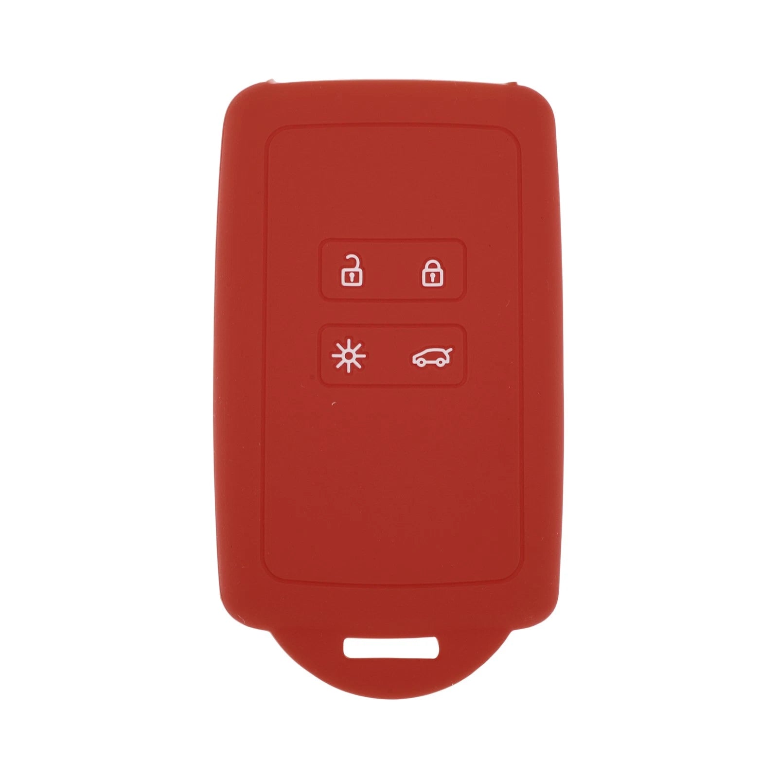 Red TPU Car Key Case for Renault Clio (2012–2019)