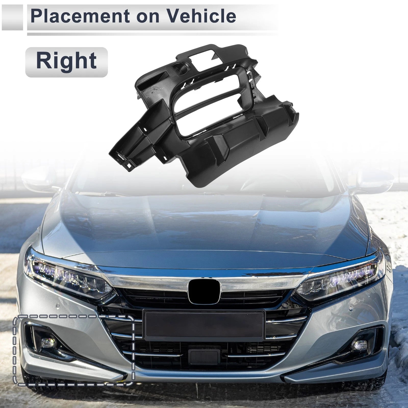 Right Front Fog Light Grill Replacement for Dodge Durango (2018–2020)