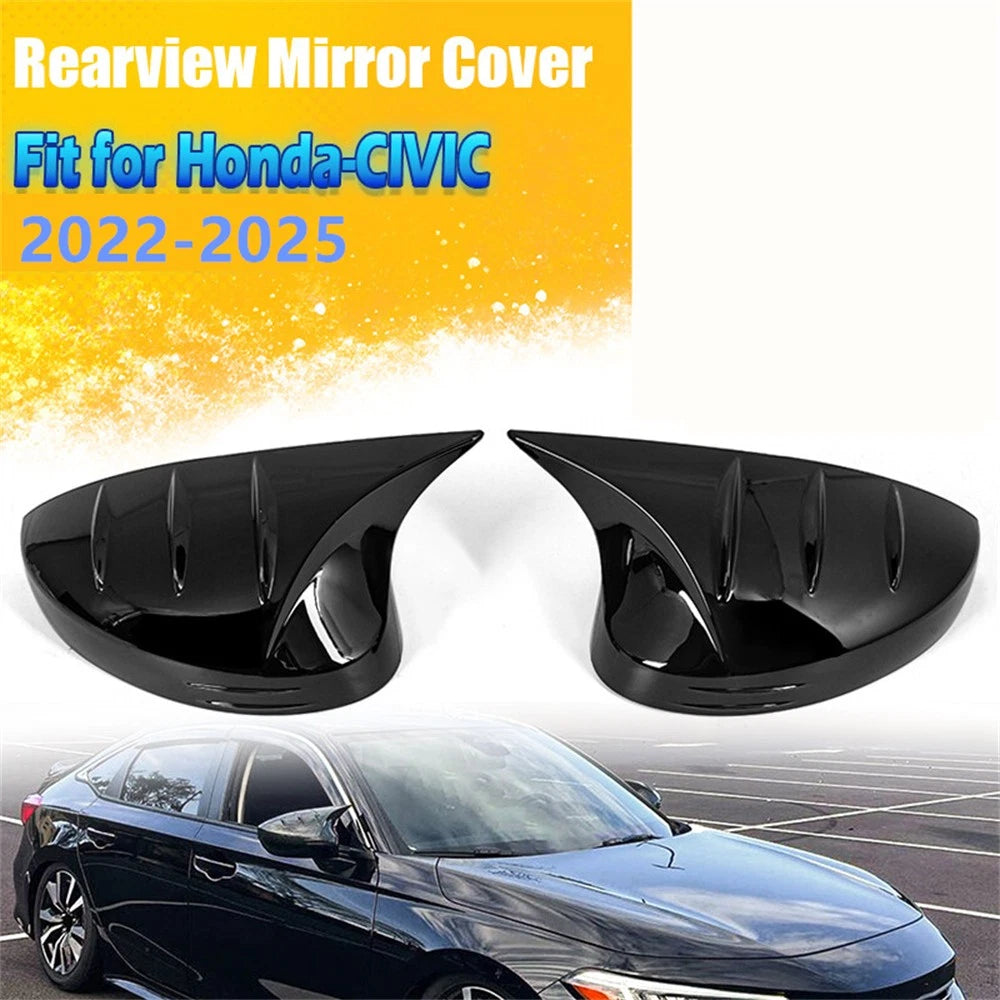 2X Side Rear View Mirror Cover Trim for Honda Civic Sedan & Hatchback (2022–2023)