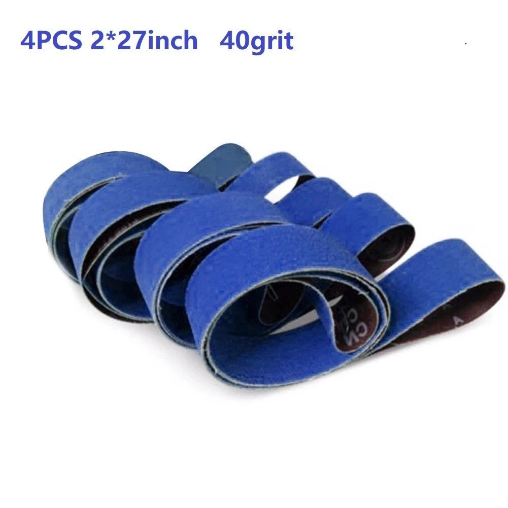 Set of 4 Wet/Dry Sanding Belts for Coarse Grinding (40/60/80/120 Grit)