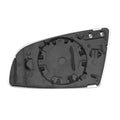 Right Side Heated White Mirror Glass for Audi A4 (2000–2008)