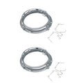 2X 7" Round LED Headlight Mounting Ring Bracket for Harley Touring (1994–2013)