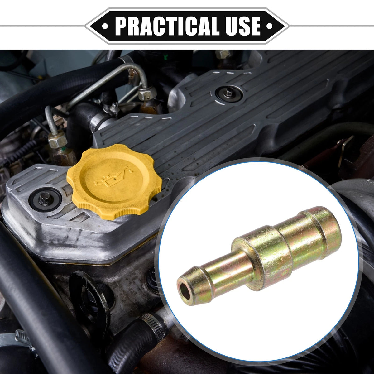 PCV Valve Replacement for Toyota FJ62 (1988–1997) Durable Metal Construction