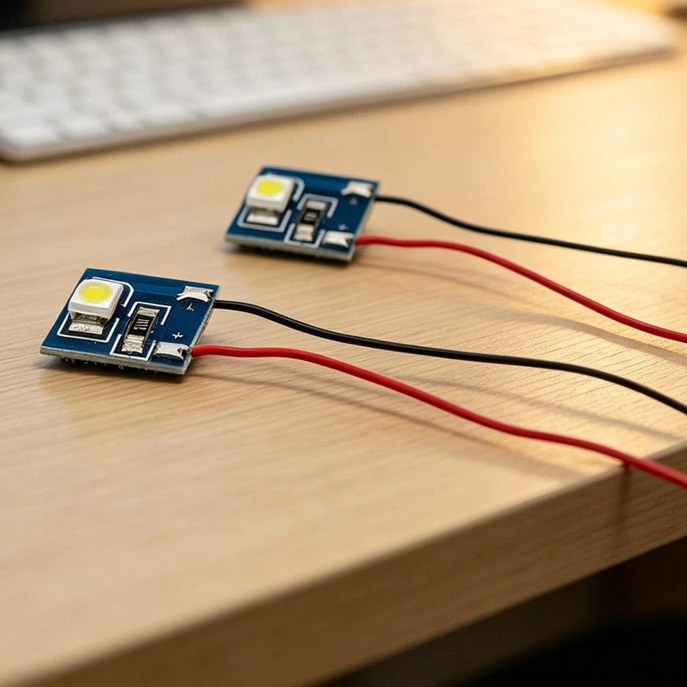2X LED Lights for HO/OO Railway Locomotive Model