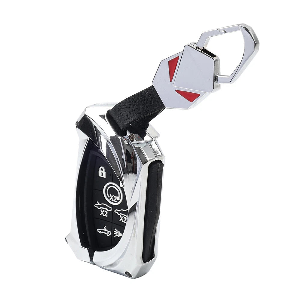 1x Silver 7 Button Remote Key Fob Shell Case for Chevrolet Corvette (2020–2023)