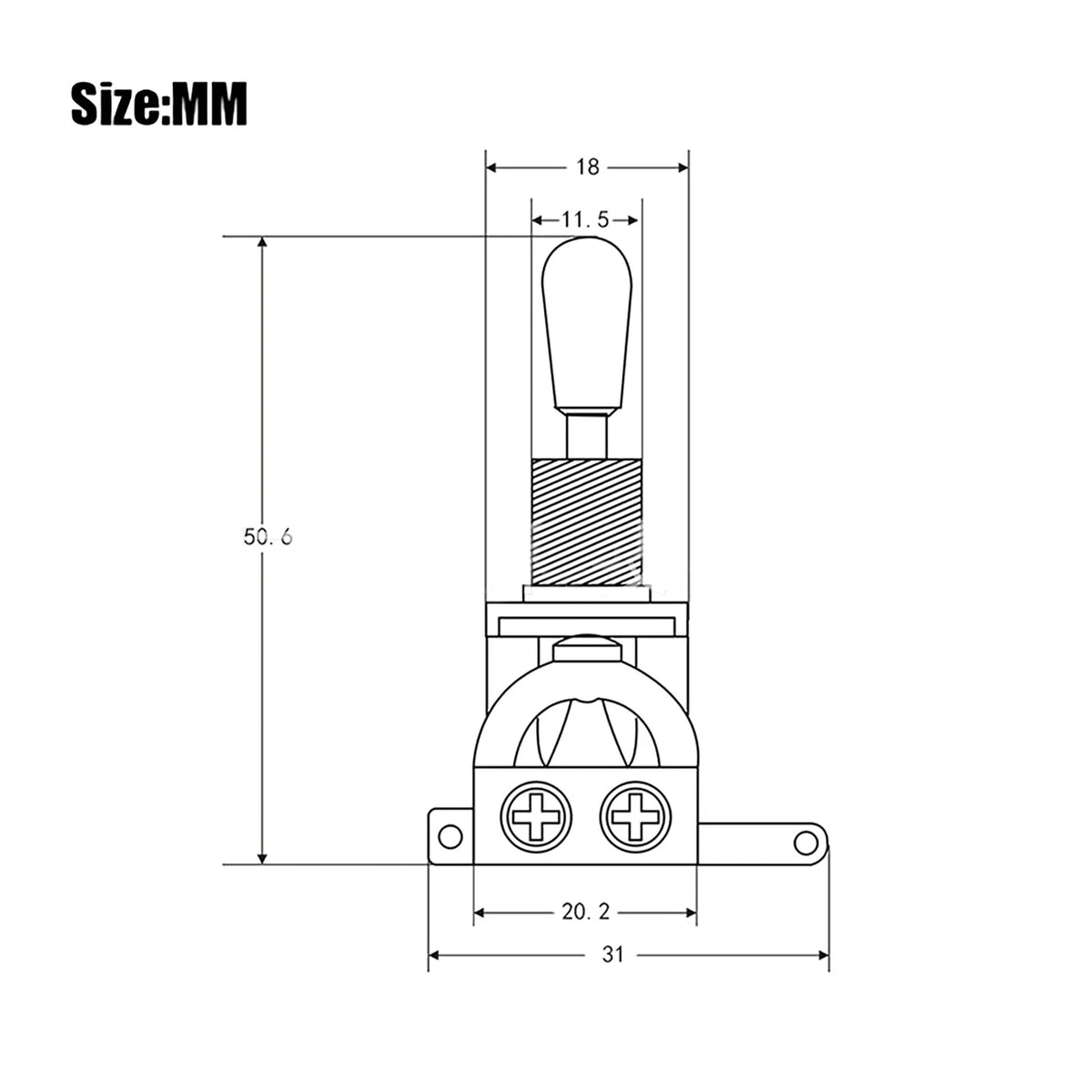 3 Way Pickup Selector Toggle Switch for Gibon Epiphone Les Paul