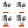 100pcs Stainless Steel Conical Screw Cap Tapered Cone Nut