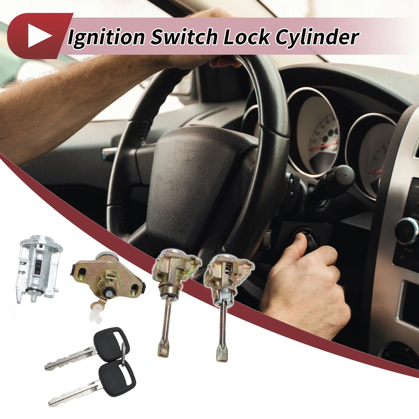 Ignition Lock Cylinder Replacement for Toyota Corolla 1.8L L4 (2003–2008)