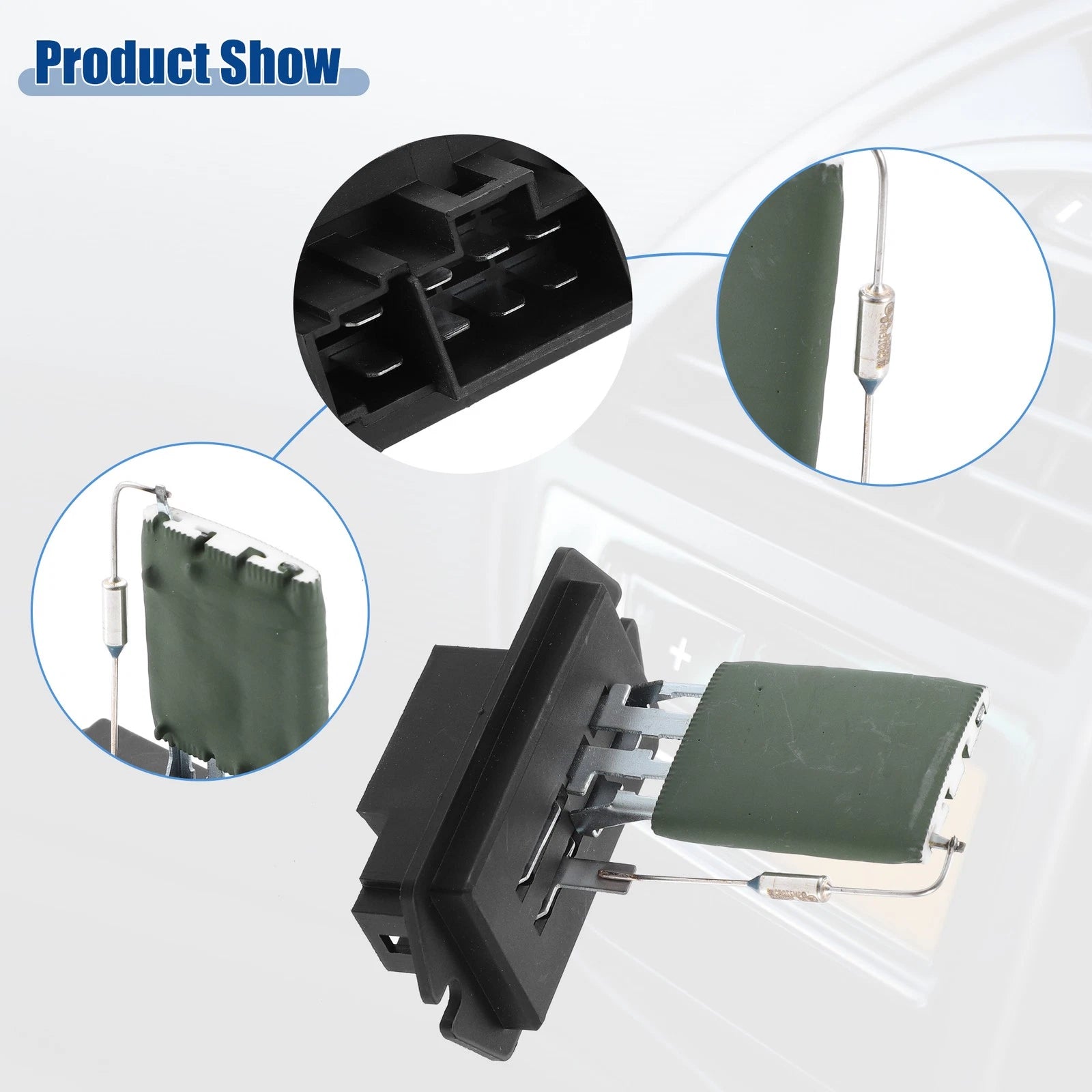 HVAC Blower Motor Resistor Replacement for Chrysler Black (2015–2019)
