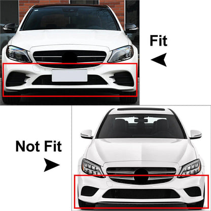 Front Bumper Lip Splitter Spoiler for Benz C-Class (2019–Present)