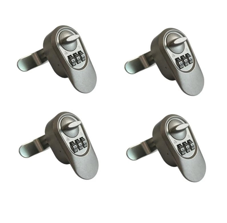 Portable Password Lock 3 Digit Combination Lock Waterproof ABS Material