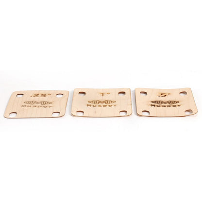 3Pcs Electric Guitar Neck Shims for (0.25° 0.5° 1°)