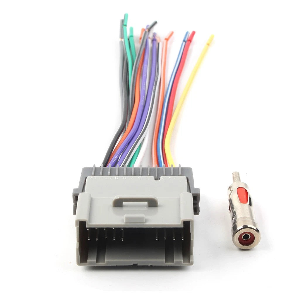 Radio Adapter Wiring Harness Kit with Antenna Adapter for Chevrolet